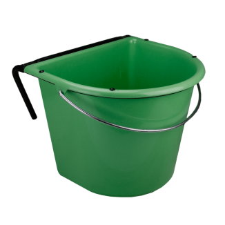 Mangeoire 15 l avec crochet et poignée Vert foncé