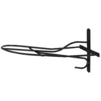 Le support de selle en métal noir