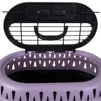 Petmate Top Load Cat Kennel Pearl Bubble Grape