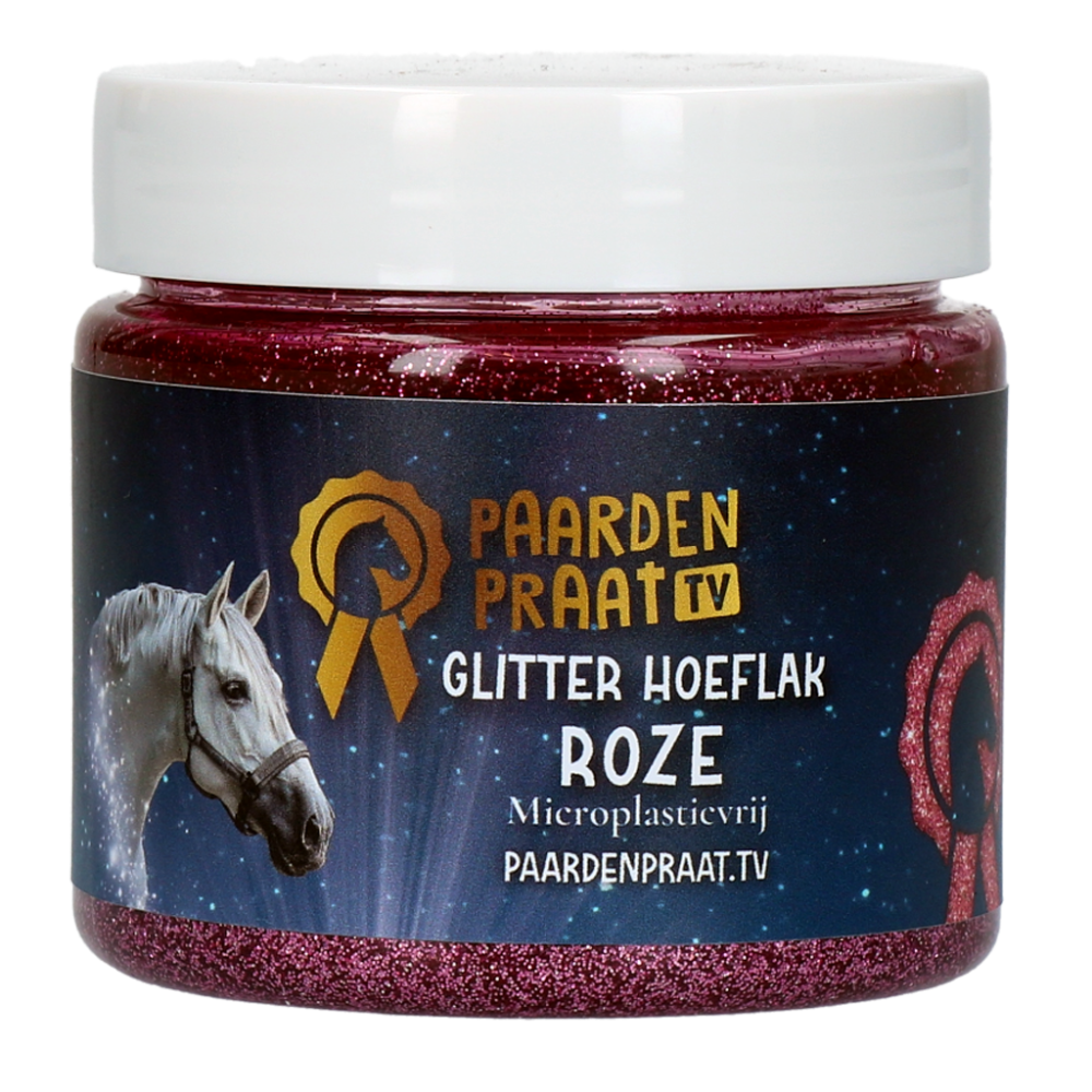Paardenpraat TV Vernis à Sabots Pailleté Rose