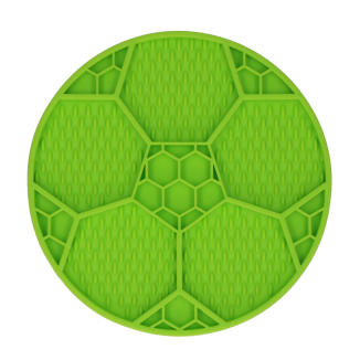 Mange Lentement Vis Plus Longtemps Tapis à lécher Ballon de football Vert