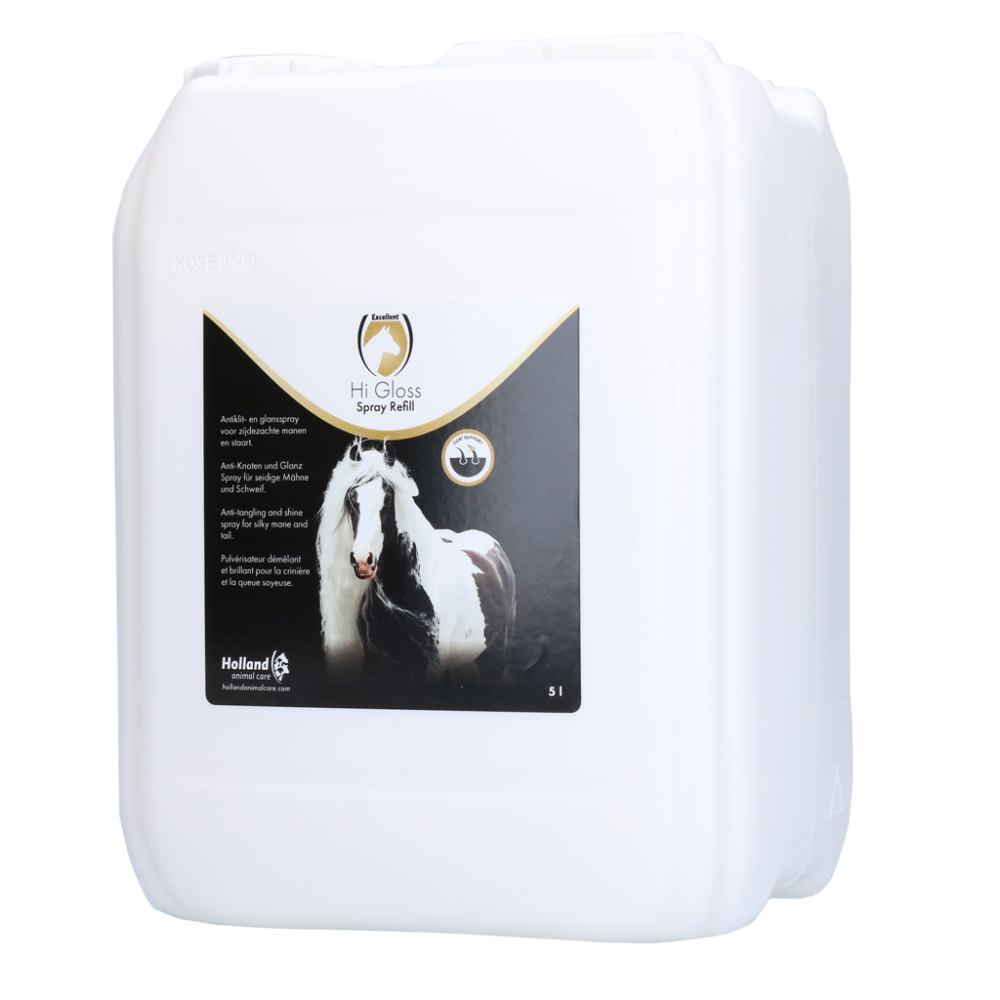 Recharge de spray brillant pour chevaux Excellent Horse 5 l