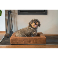 Panier pour chien Let's Sleep Comfy Coussin XL Cognac