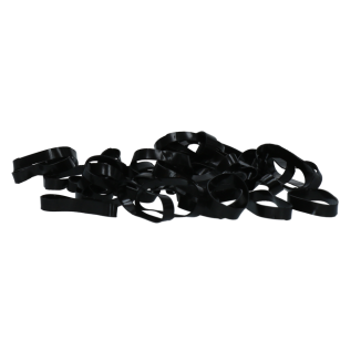 Excellent Bandes de Caoutchouc pour Chevaux en Silicone Noir