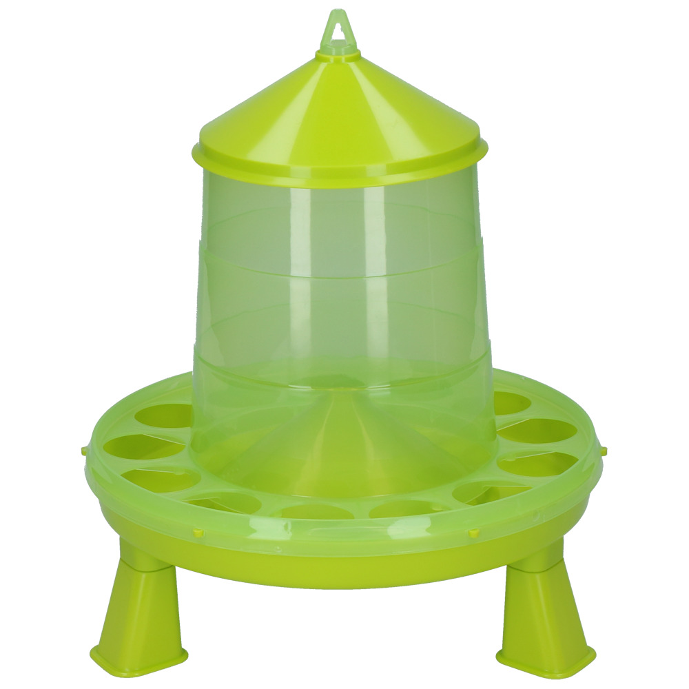 Mangeoire pour volaille Gaun avec pieds Vert Citron 2 kg