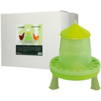 Mangeoire pour volaille Gaun avec pieds Vert Citron 4 kg