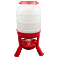 Mangeoire pour volaille Gaun avec pieds Rouge 40 l