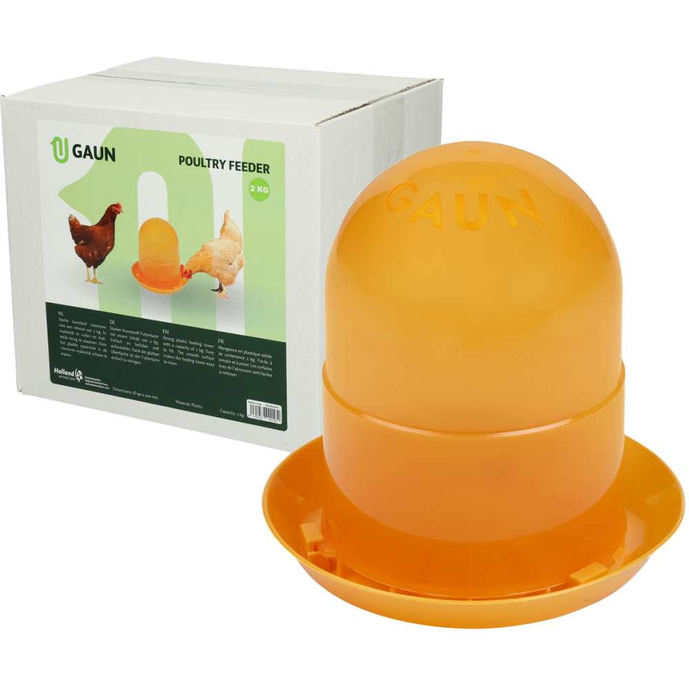 Mangeoire pour volaille Gaun Orange 2 kg