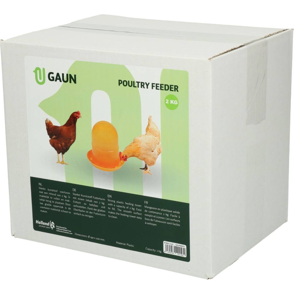 Mangeoire pour volaille Gaun Orange 2 kg
