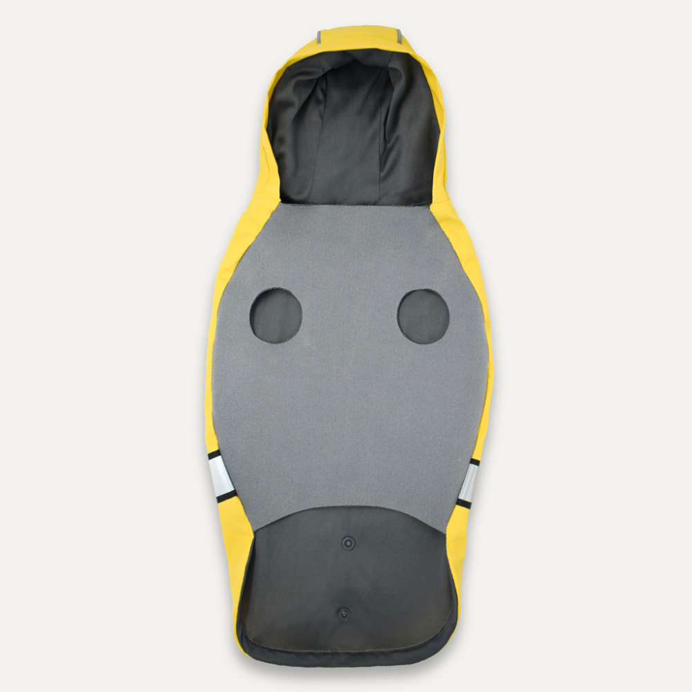 Imperméable à capuche réfléchissant Goo-eez M Jaune/Gris